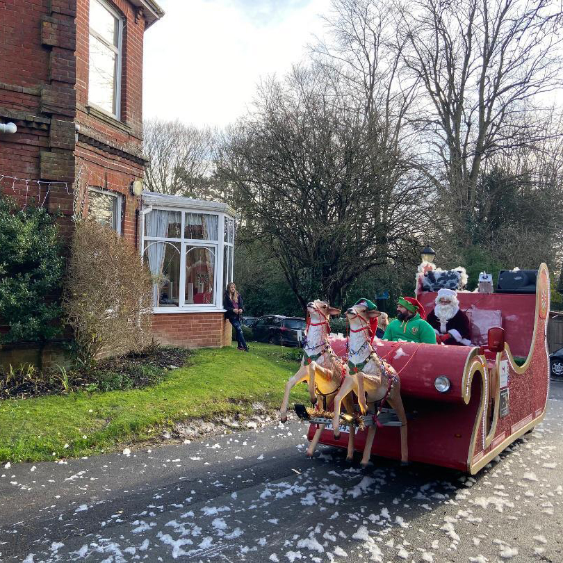 Santa Sleigh at Brackenlea Care Home