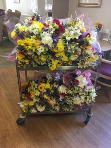 Lovely gesture by The Flower Factory for members at Brookvale House